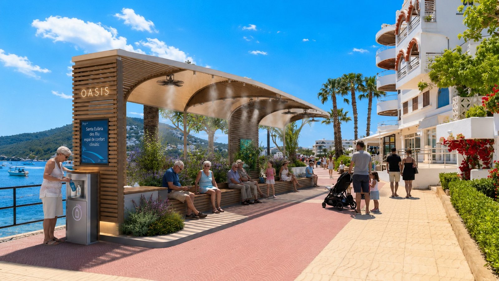 Refugio climático OASIS en Santa Eulalia